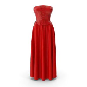Corset Leather With Skirt