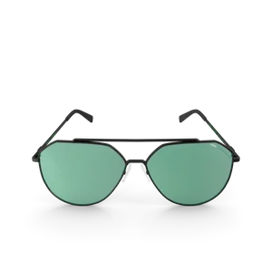 Green and Black Glasses